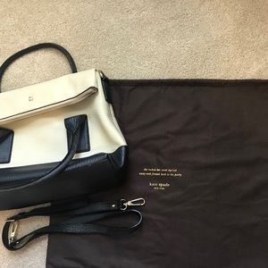 Black and cream Kate Spade bag
